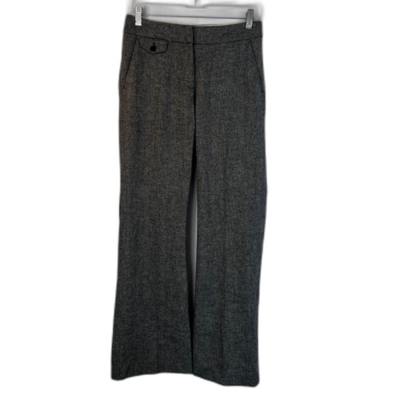 H&M Tweed Wool Blend Straight Leg Dress Pants Career Office Work Size 4 Classic - Picture 10 of 10